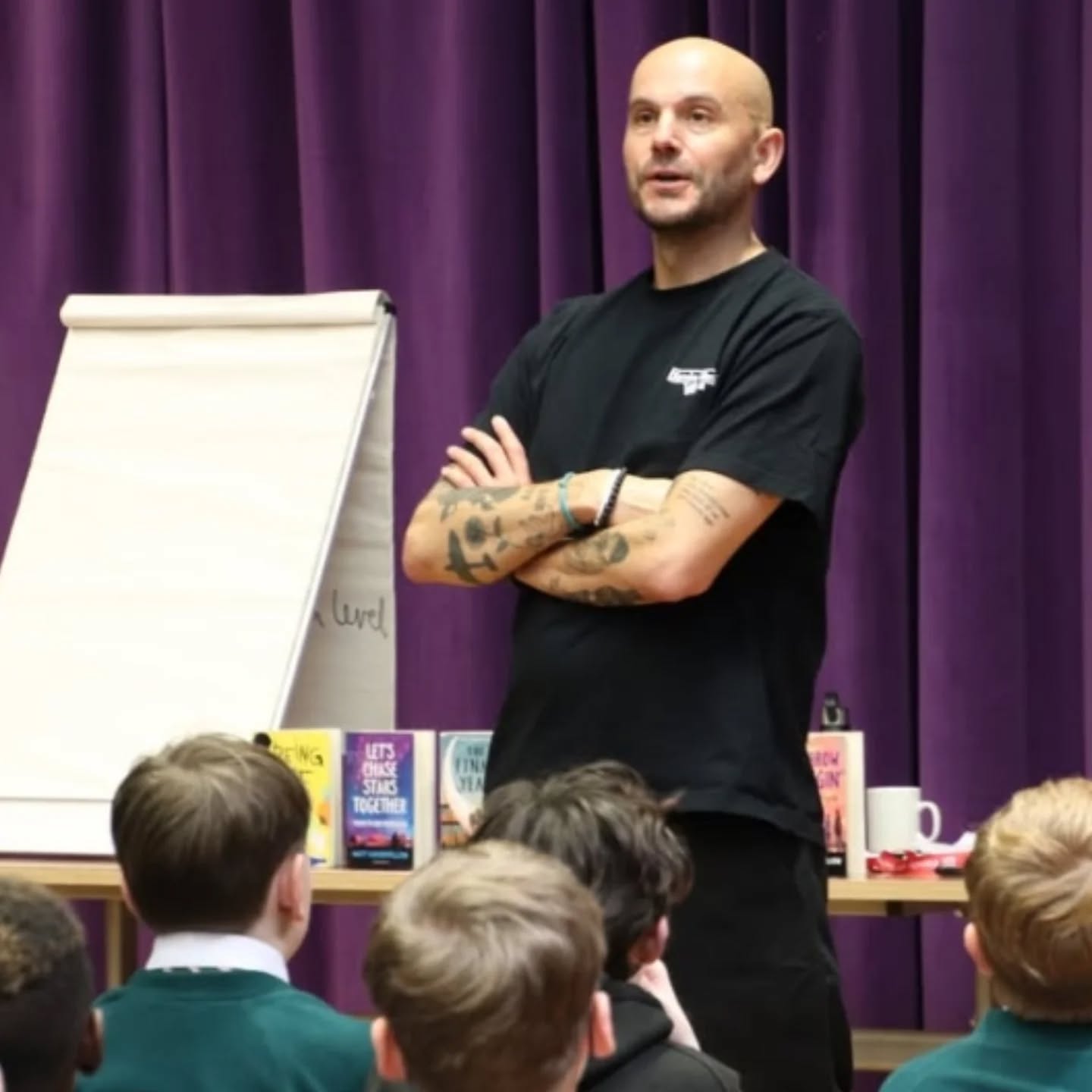 Thank you to QES for a special invitation for our Year 6 children to join Year 7 pupils to hear @mattgoodfellowpoet . Matt was exceptionally inspiring and really inspired free writing and developing our creativity and expressing ourselves through the power of words. Thank you. We must get some of his books in school very soon...