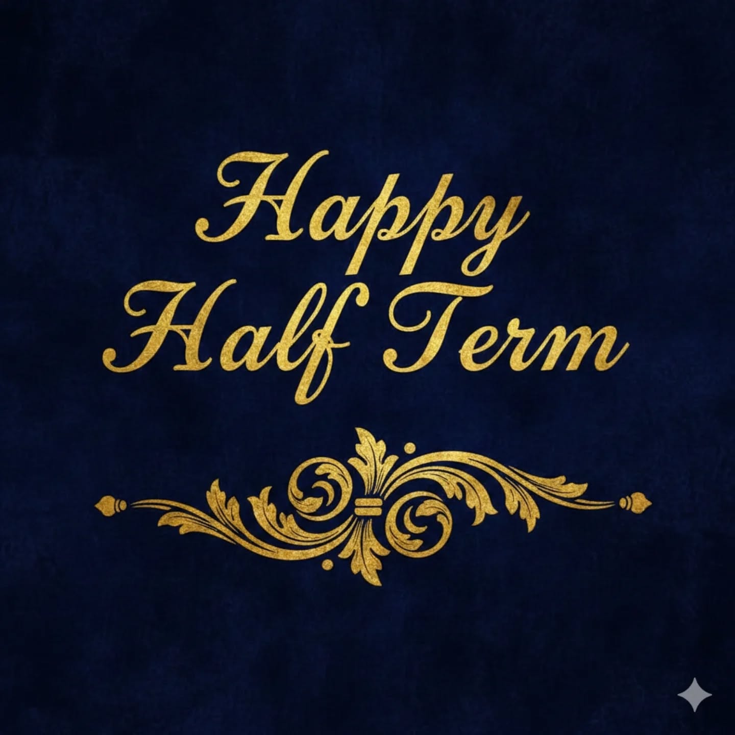 Wishing you a happy half term.