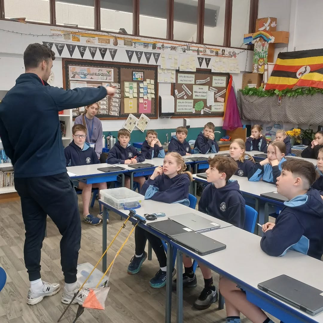 Teaching prior to heading out for a morning of orienteering with Year 5 and 6.