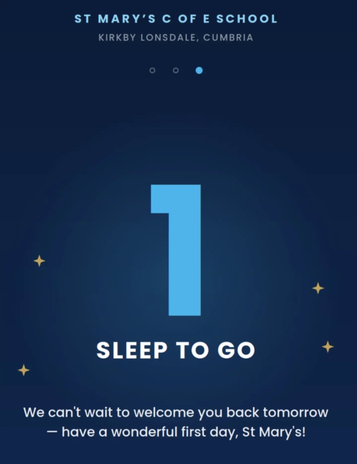 See you very soon everyone! Sleep well and be ready for your first day.